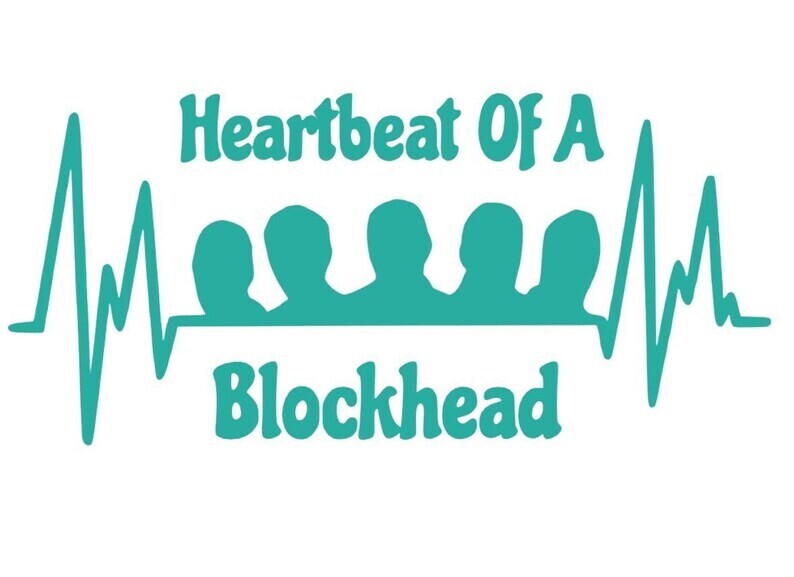 Pre-Order Heartbeat Of A Blockhead Decals Turquoise Colour