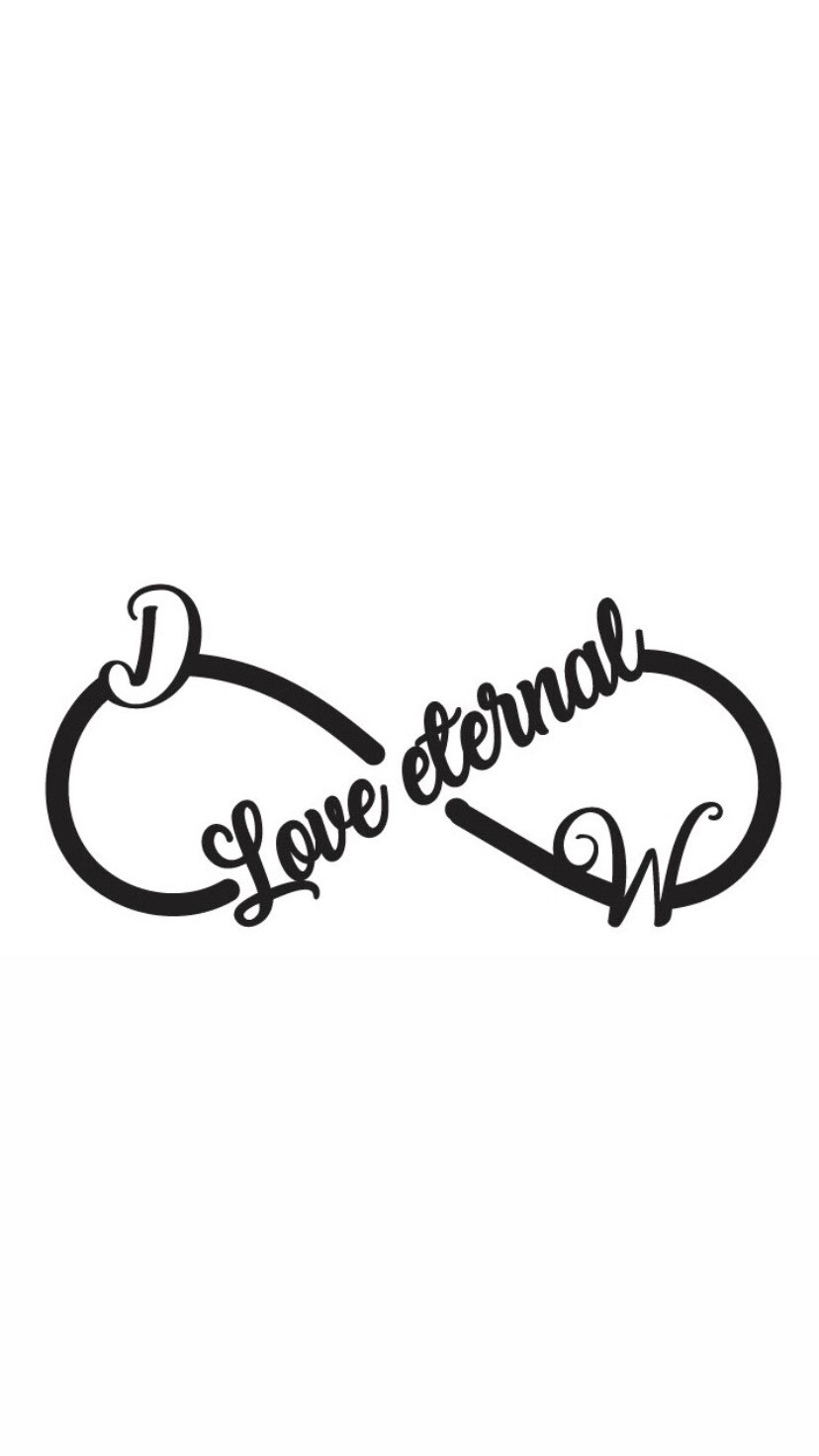 Pre-Order DW Love Eternal Infinity Decals Black Colour