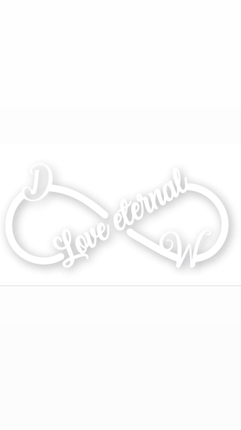 Pre-Order DW Love Eternal Infinity Decal White Colour