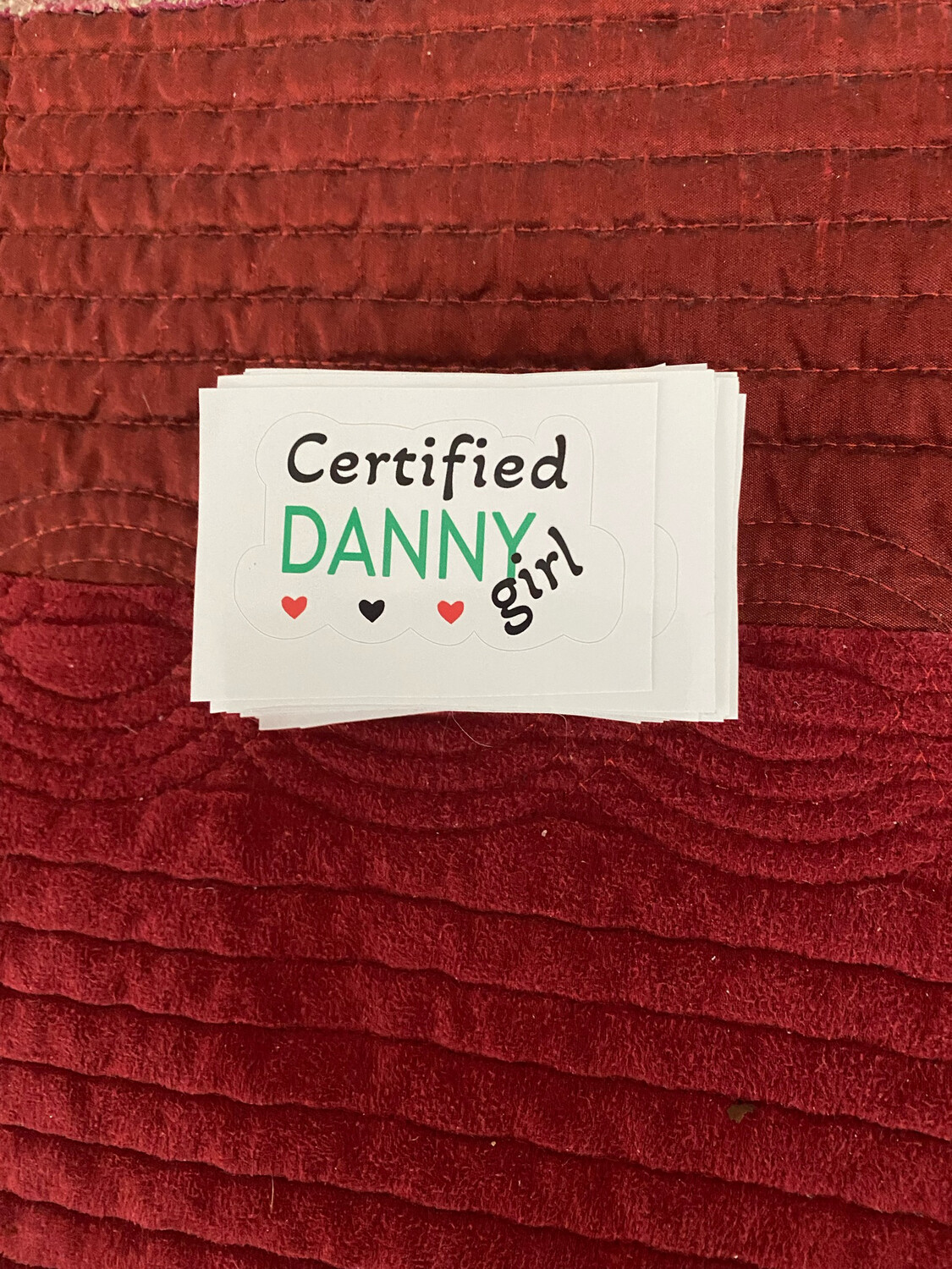 Certified DANNY girl Bumper Stickers
