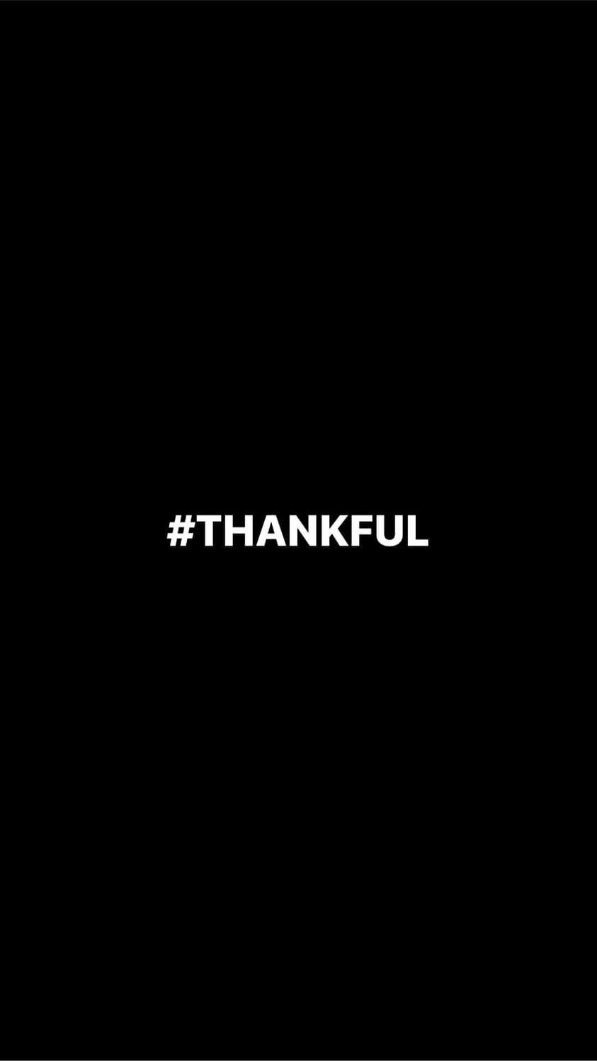 Pre-Order #THANKFUL Wristbands Black Colour &amp; White Text