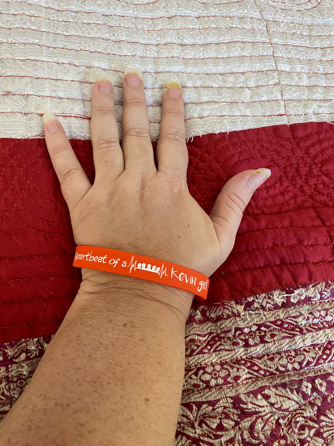 Heartbeat of a Kevin girl Wristbands