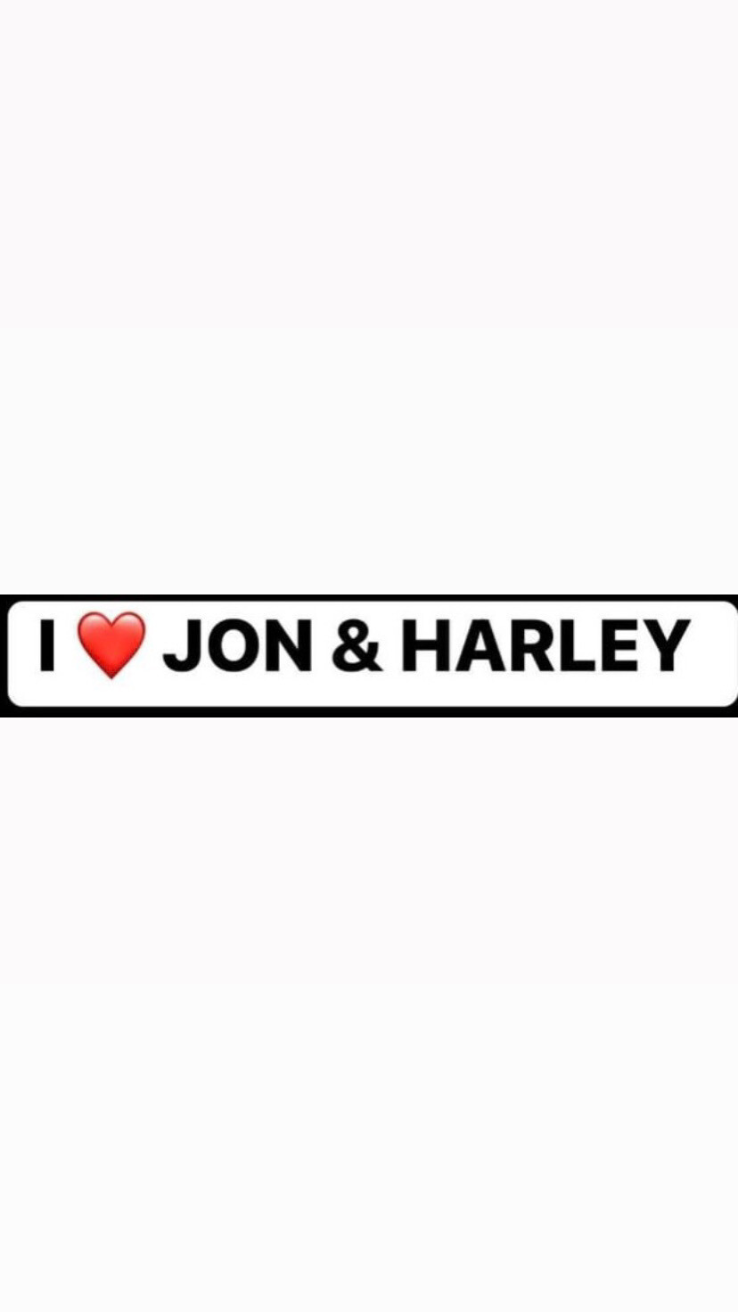 Pre-Order I ❤️ JON &amp; HARLEY Wristbands