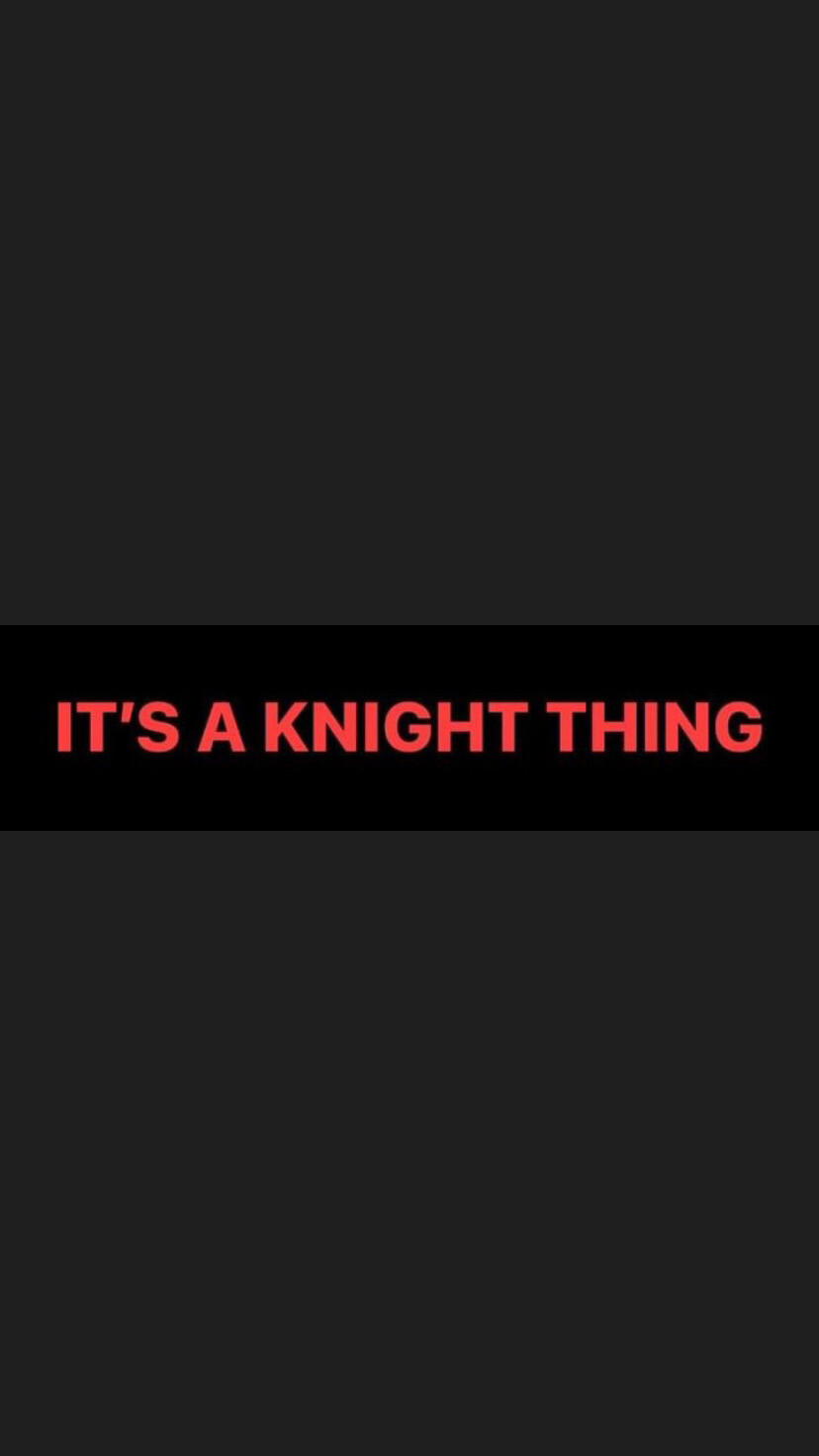 Pre-Order IT&#39;S A KNIGHT THING Bumper Stickers (Red Text)