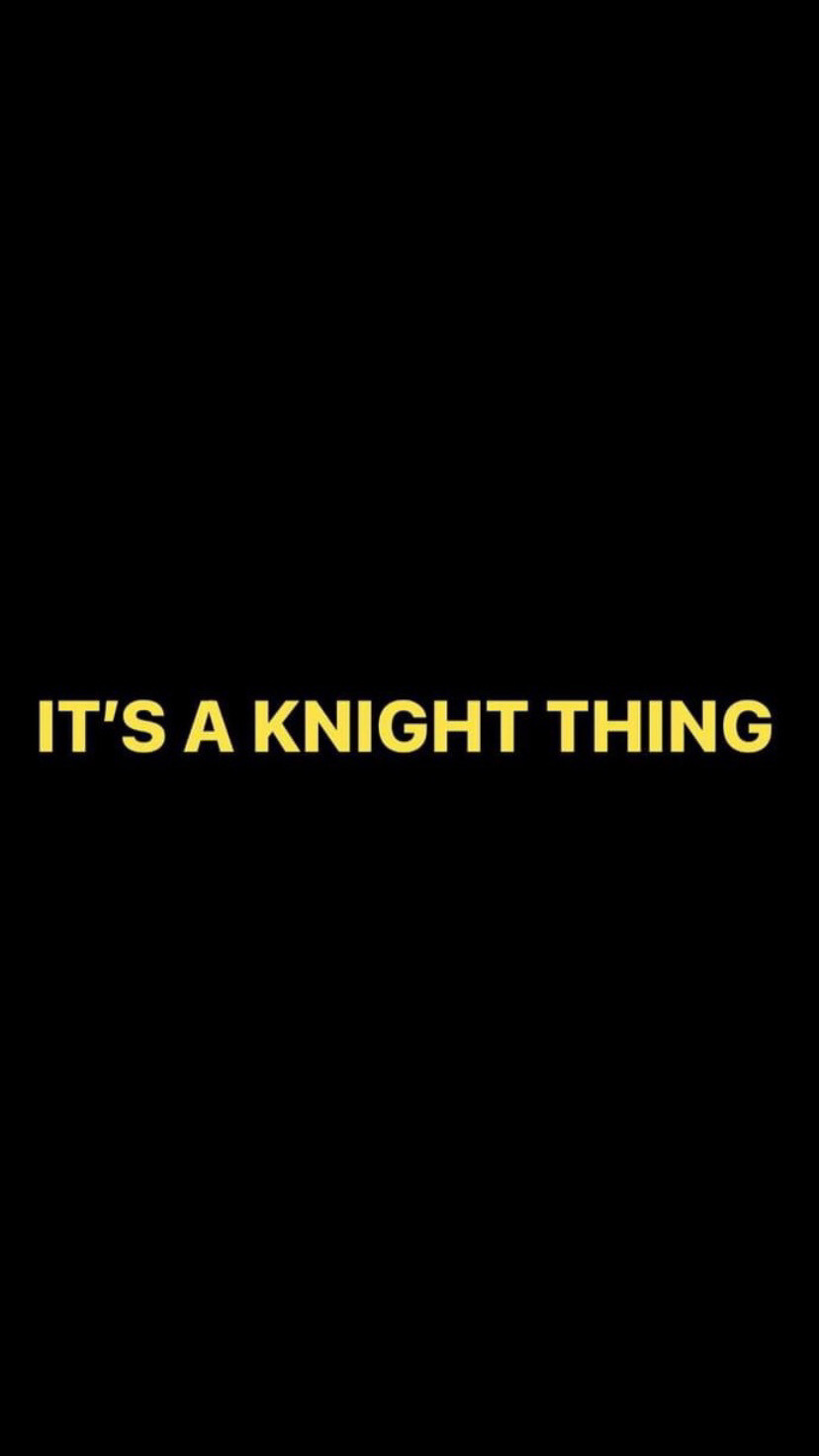 Pre-Order IT&#39;S A KNIGHT THING Bumper Stickers (Yellow Text)