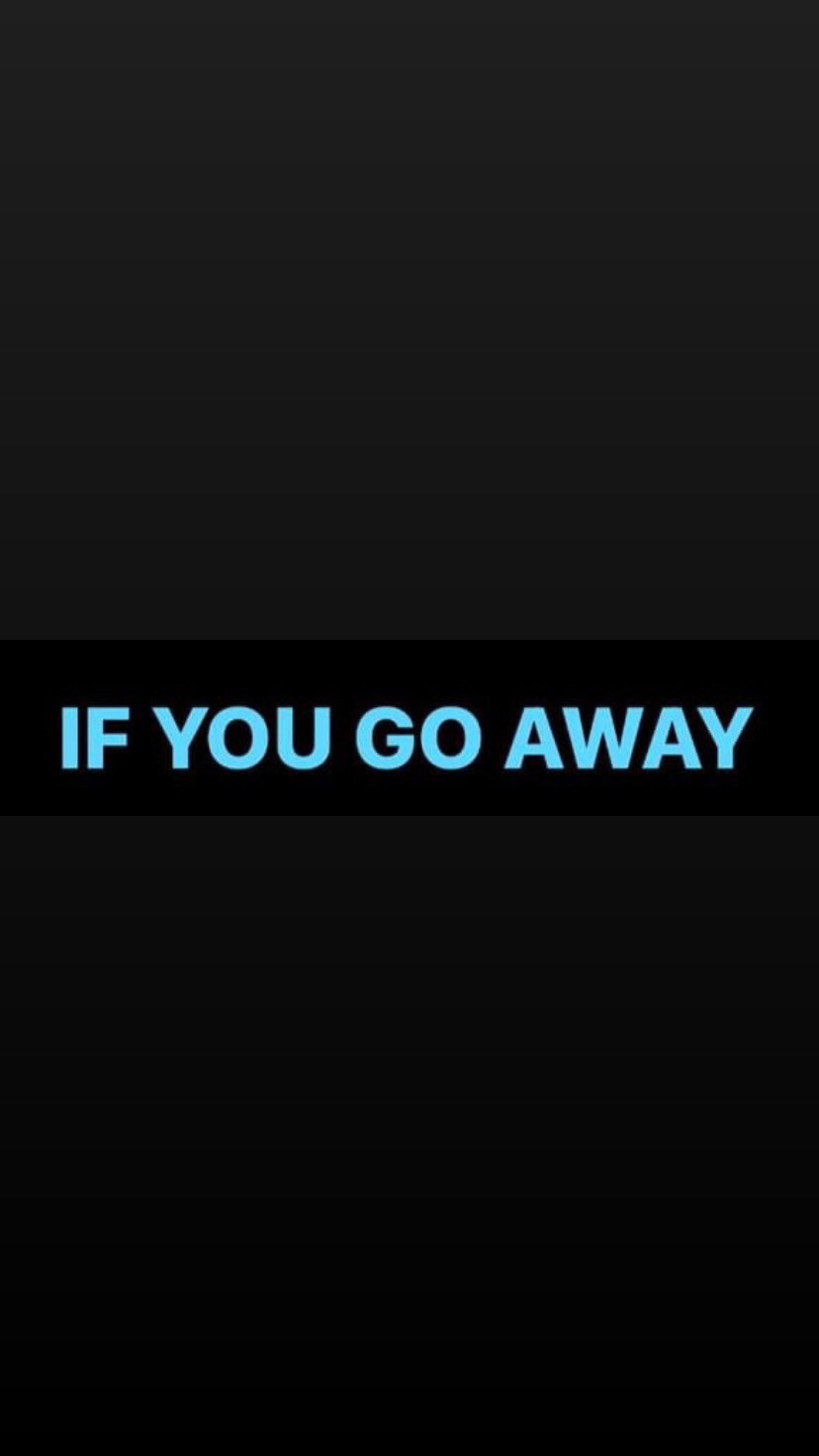 Pre-Order If You Go Away Wristbands
