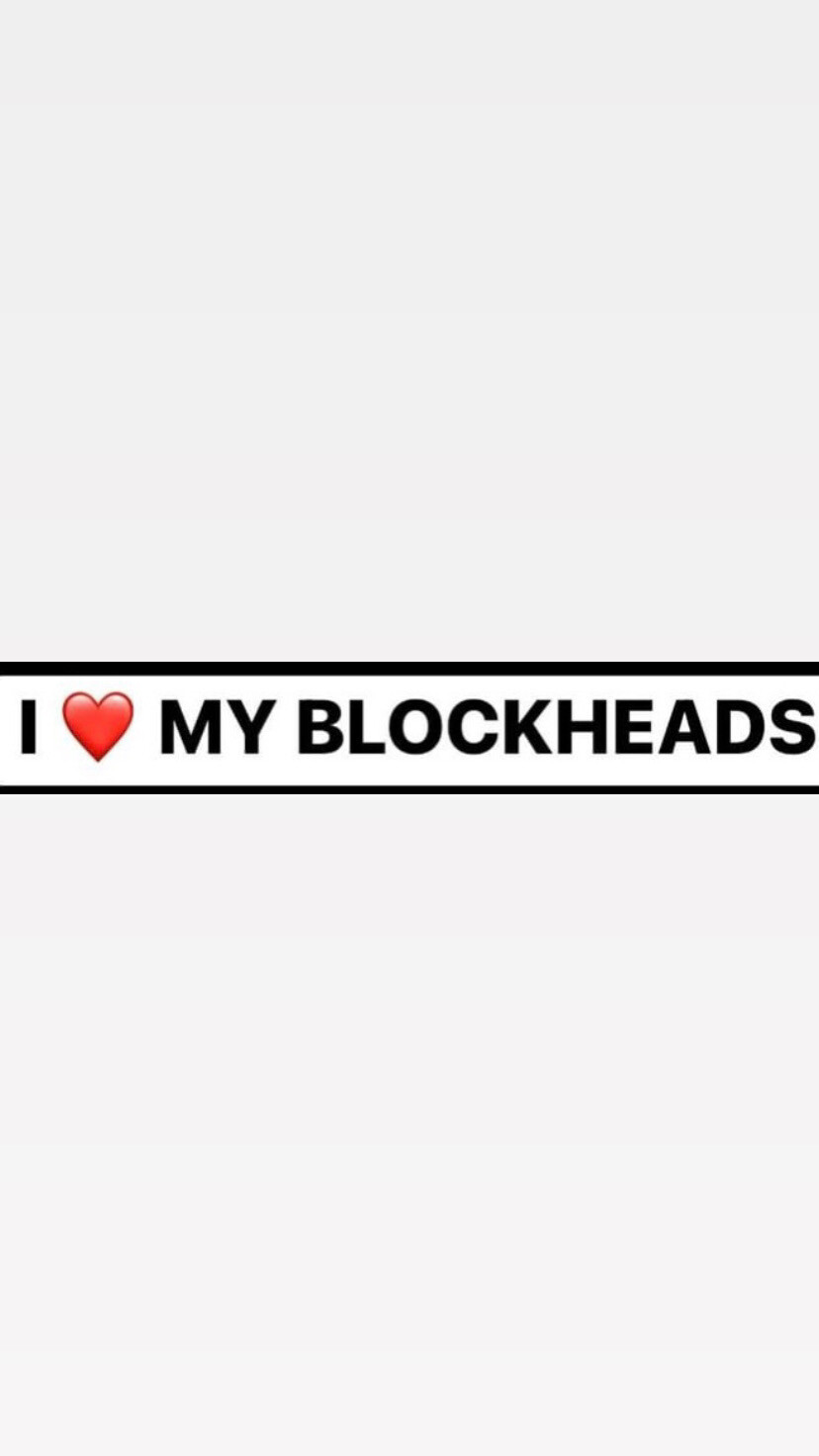 Pre-Order I ❤️ MY BLOCKHEADS Wristbands