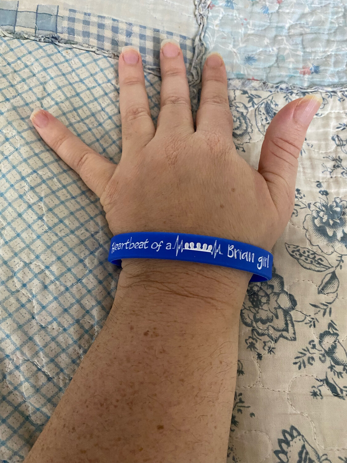 Heartbeat of a Brian girl Wristbands
