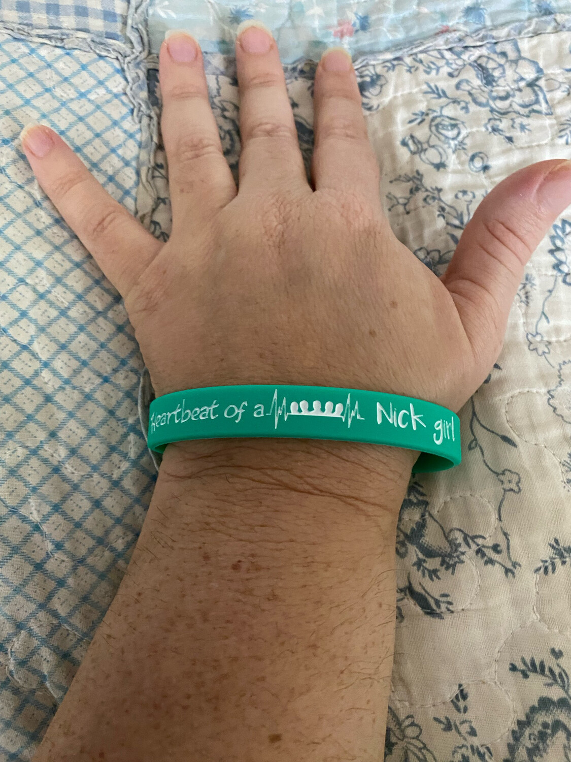 Heartbeat of a Nick girl Wristbands