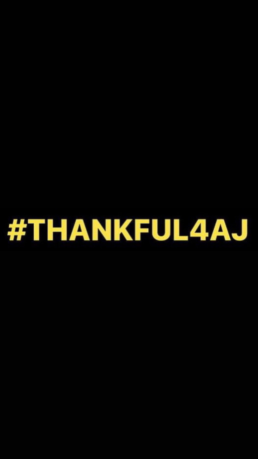 Pre-Order #THANKFUL4AJ Wristbands