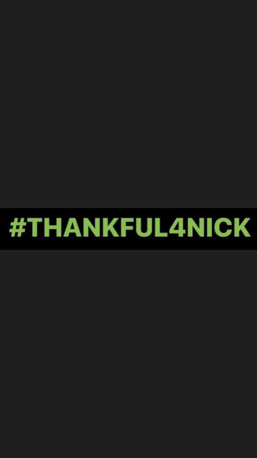Pre-Order #THANKFUL4NICK Wristbands
