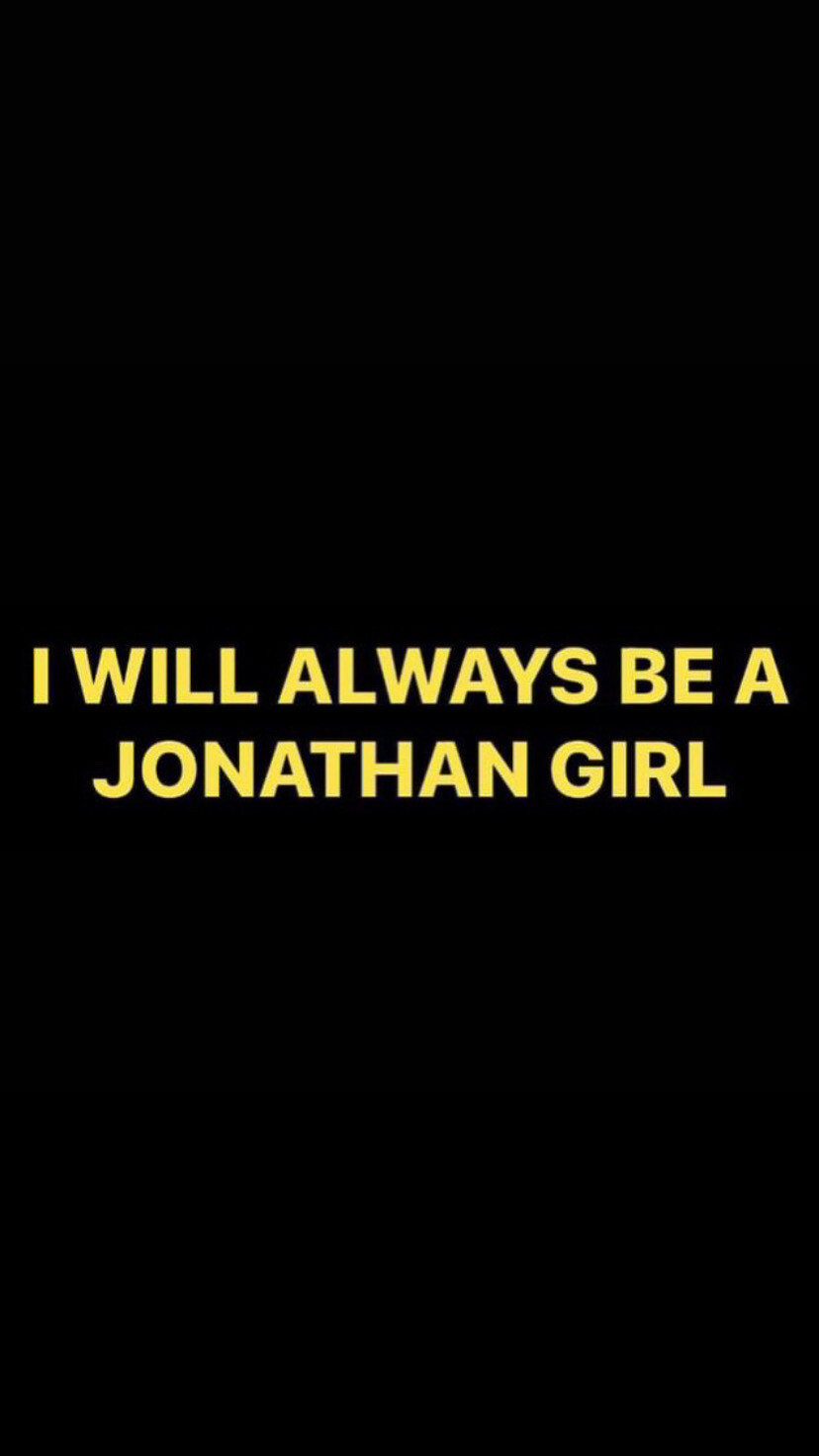Pre-Order I WILL ALWAYS BE A JONATHAN GIRL Wristbands