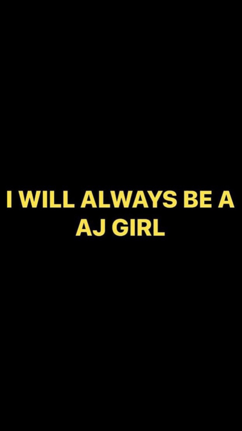 Pre-Order I WILL ALWAYS BE A AJ GIRL Wristbands