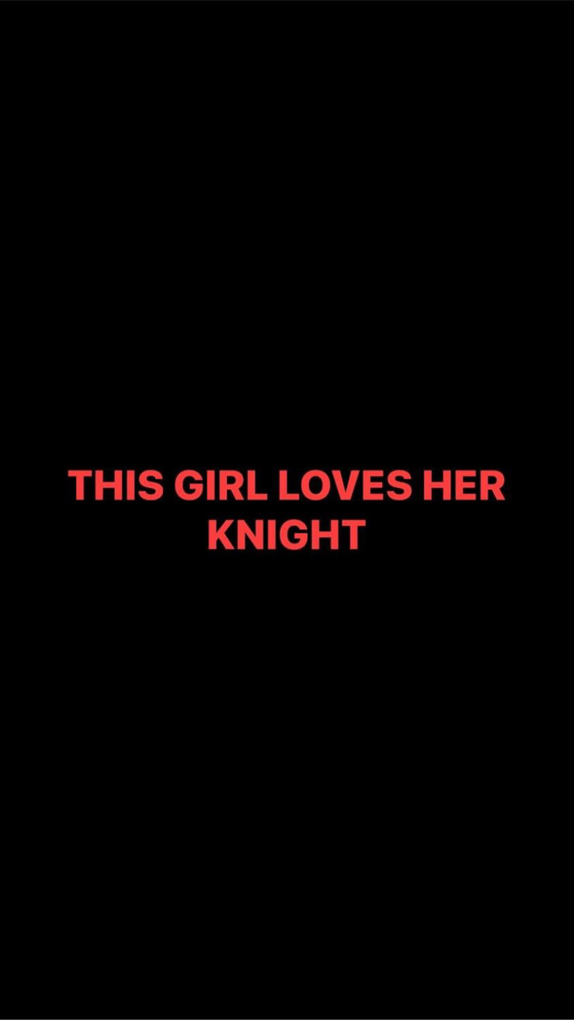 Pre-Order THIS GIRL LOVES HER KNIGHT Wristbands (Red Colour)