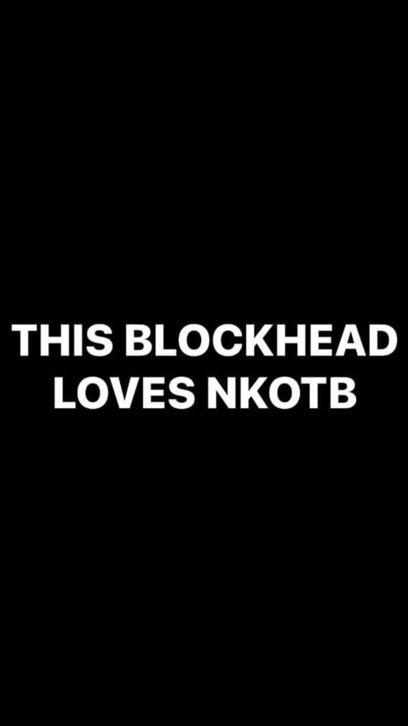 Pre-Order THIS BLOCKHEAD LOVES NKOTB Bumper Stickers