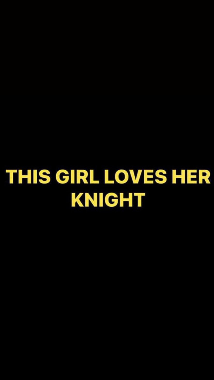 Pre-Order THIS GIRL LOVES HER KNIGHT Wristbands (Yellow Text)