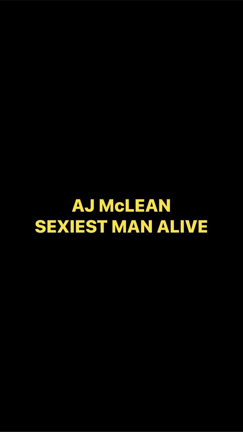 Pre-Order AJ McLEAN SEXIEST MAN ALIVE Wristbands