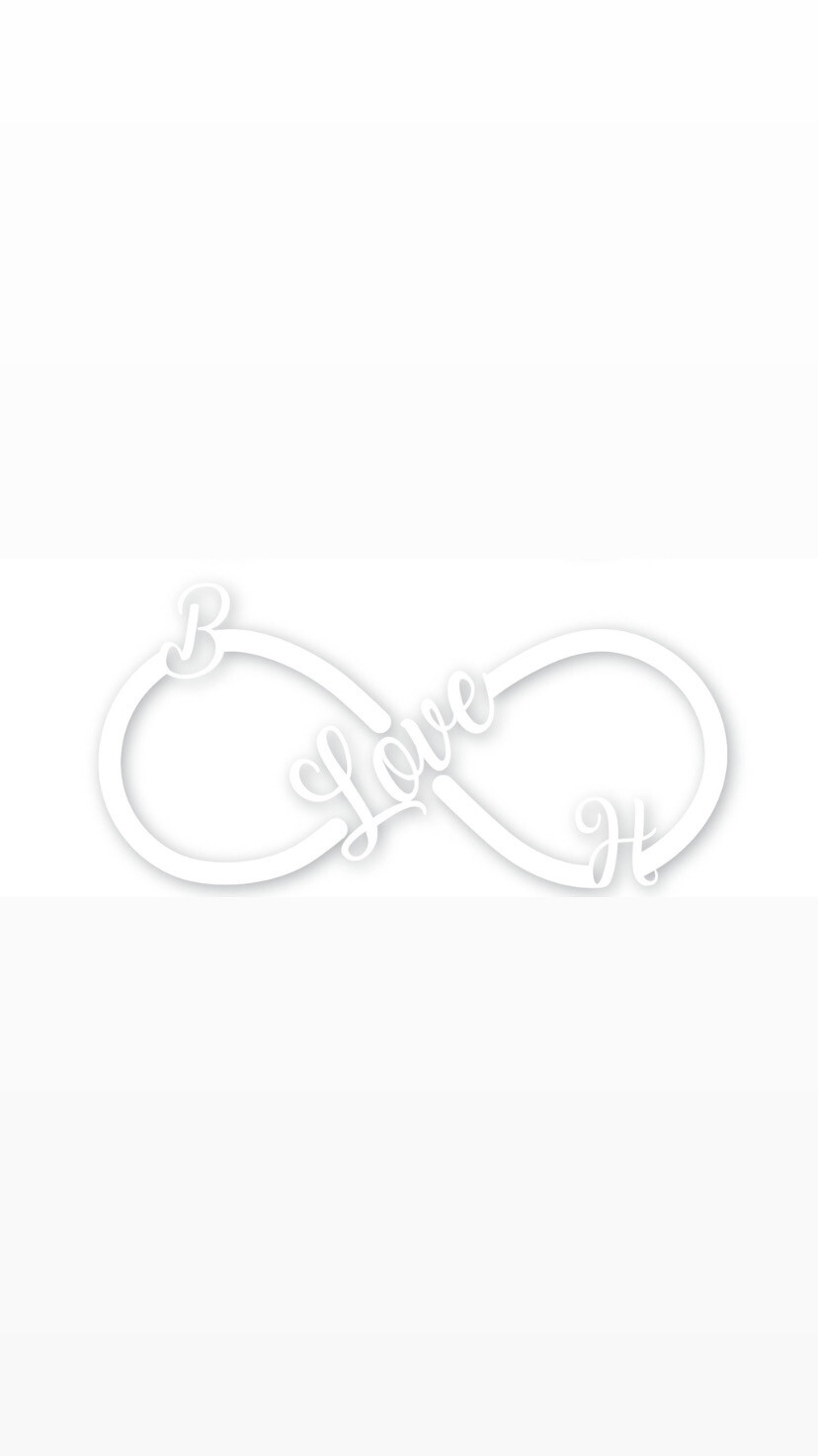 Pre-Order BH LOVE Infinity Decals White Colour