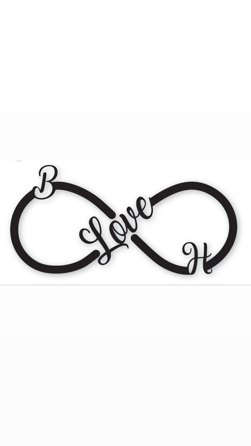 Pre-Order BH LOVE Infinity Decals Black Colour