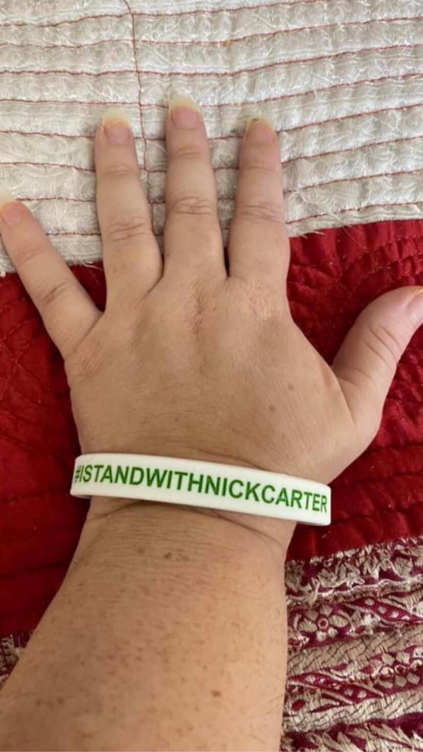 #ISTANDWITHNICKCARTER Wristbands