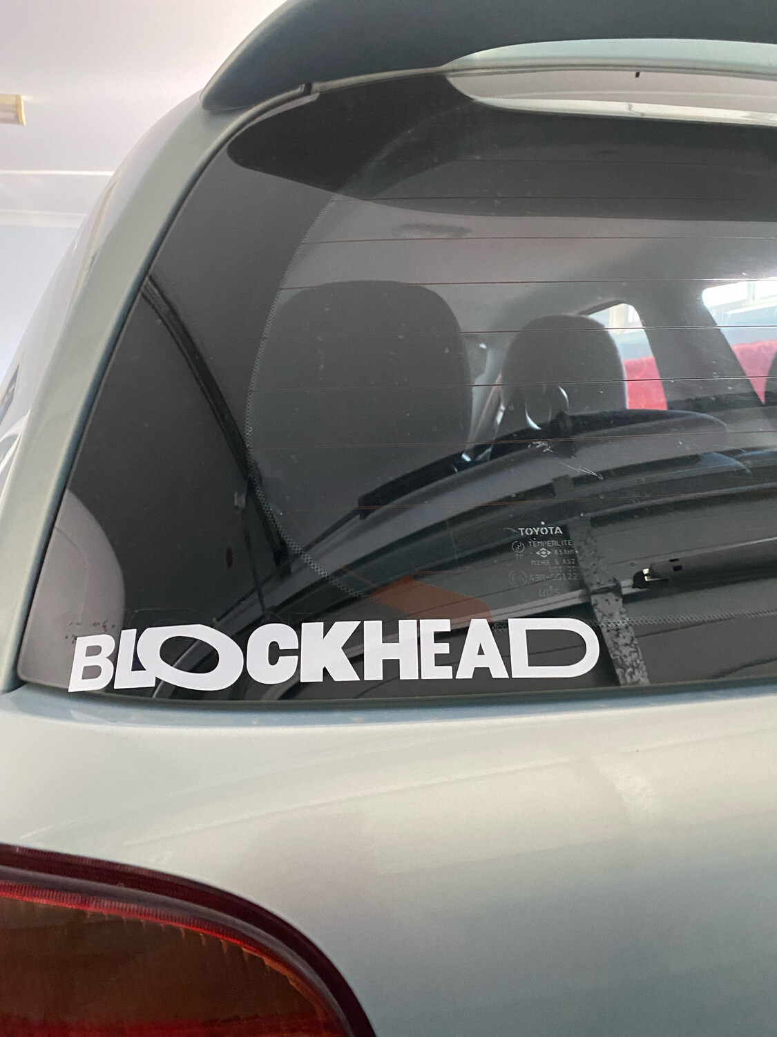 BLOCKHEAD Decal White Colour 247mm X 30mm