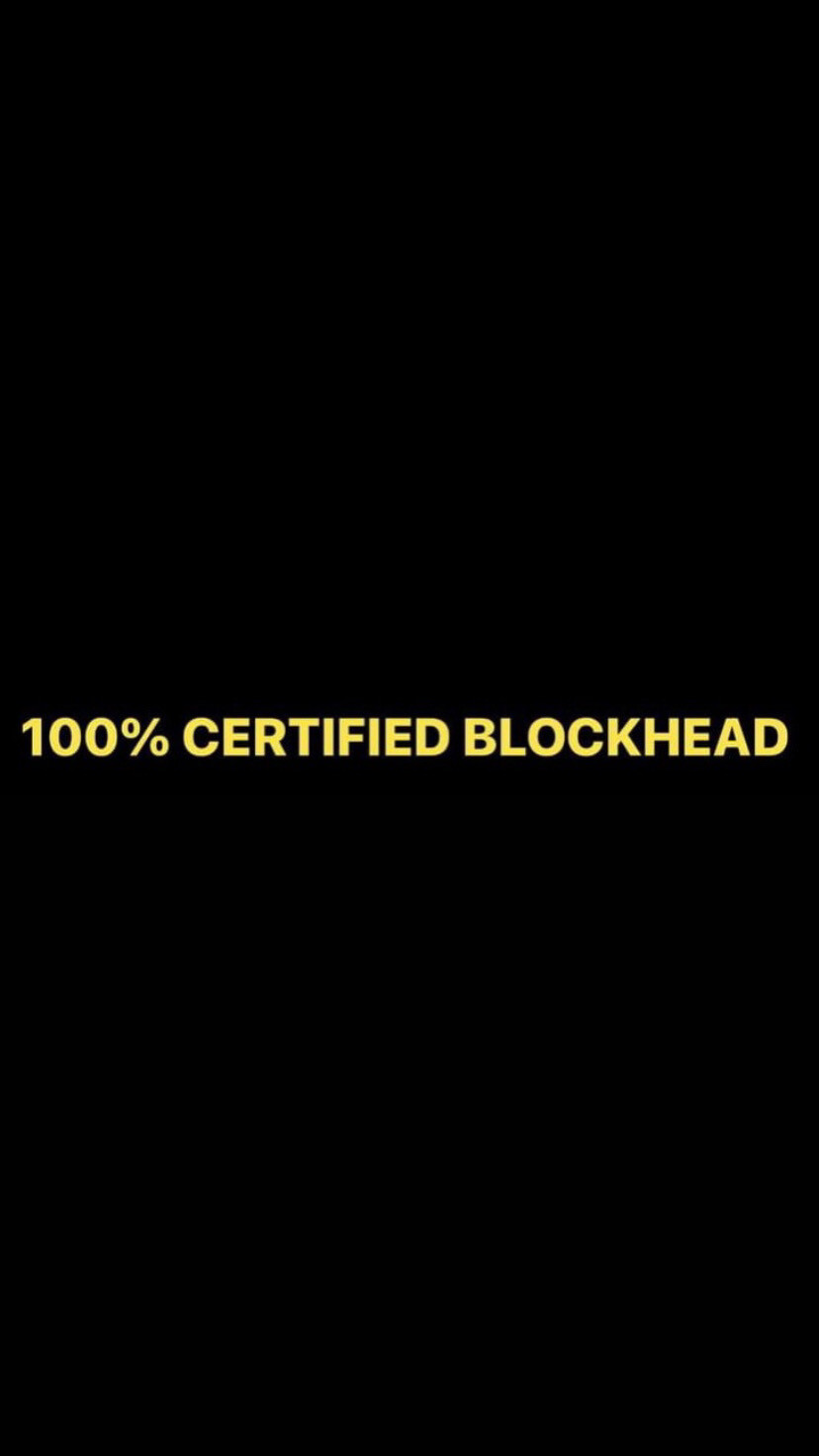 Pre-Order 100% CERTIFIED BLOCKHEAD Wristbands (Yellow Text Jonathan&#39;s Microphone Colour)