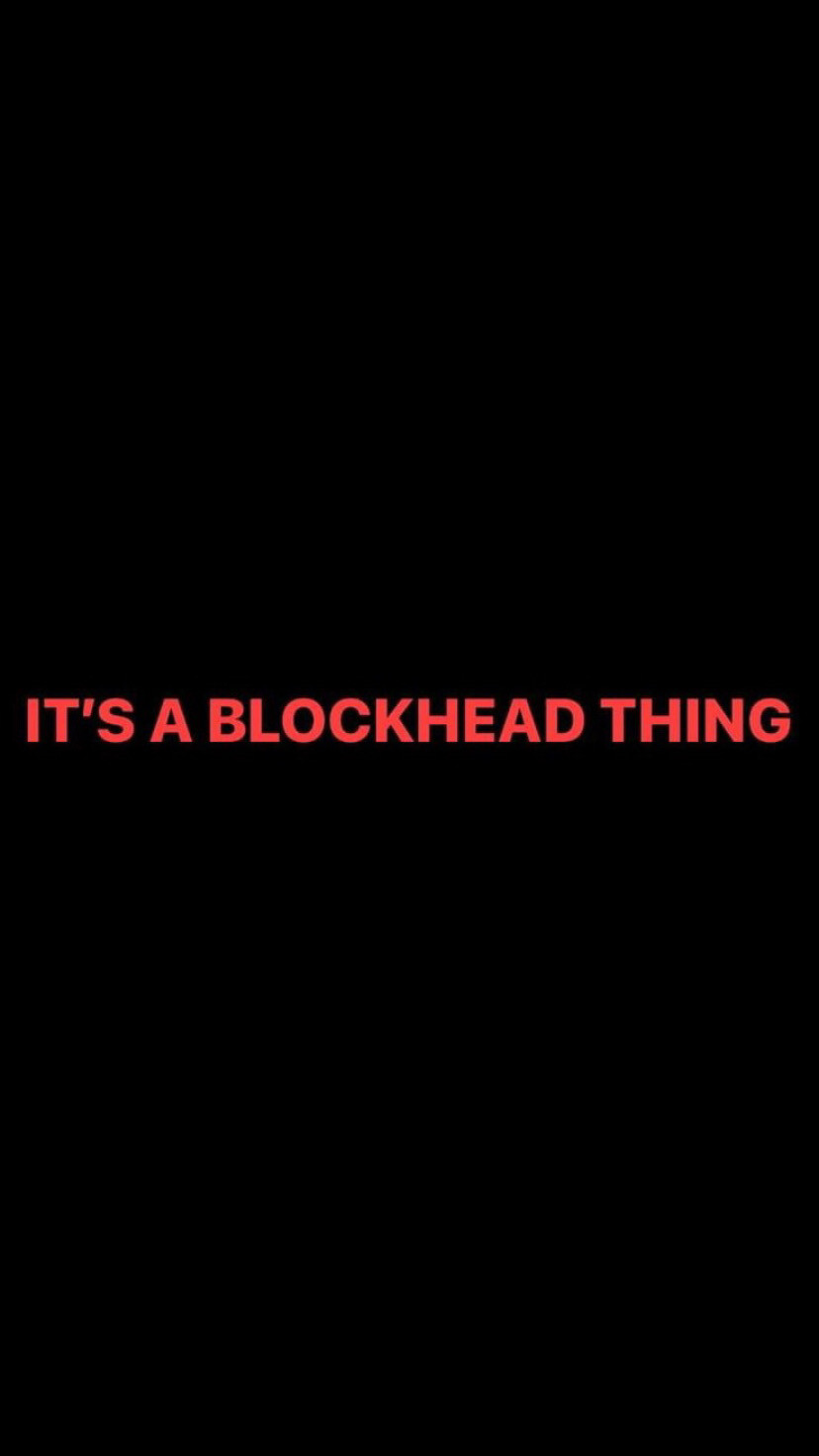 Pre-Order IT&#39;S A BLOCKHEAD THING Wristbands (Red Text)