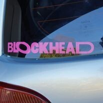 BLOCKHEAD Decal Pink Colour 247mm X 30mm