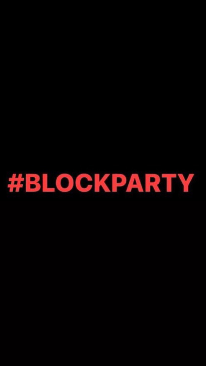 Pre-Order #BLOCKPARTY Wristbands (Red Text)