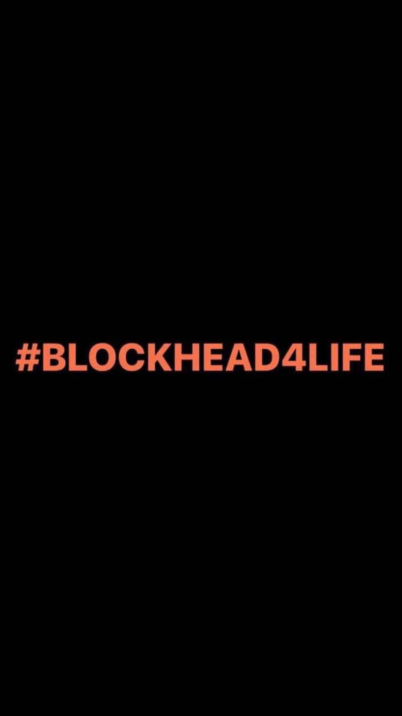 Pre-Order #BLOCKHEAD4LIFE Wristbands (Orange Colour)