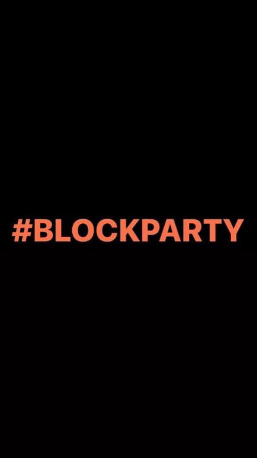 Pre-Order #BLOCKPARTY Wristbands (Orange Text)