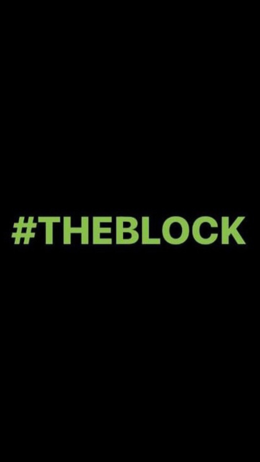 Pre-Order #THEBLOCK Wristbands (Green Text)