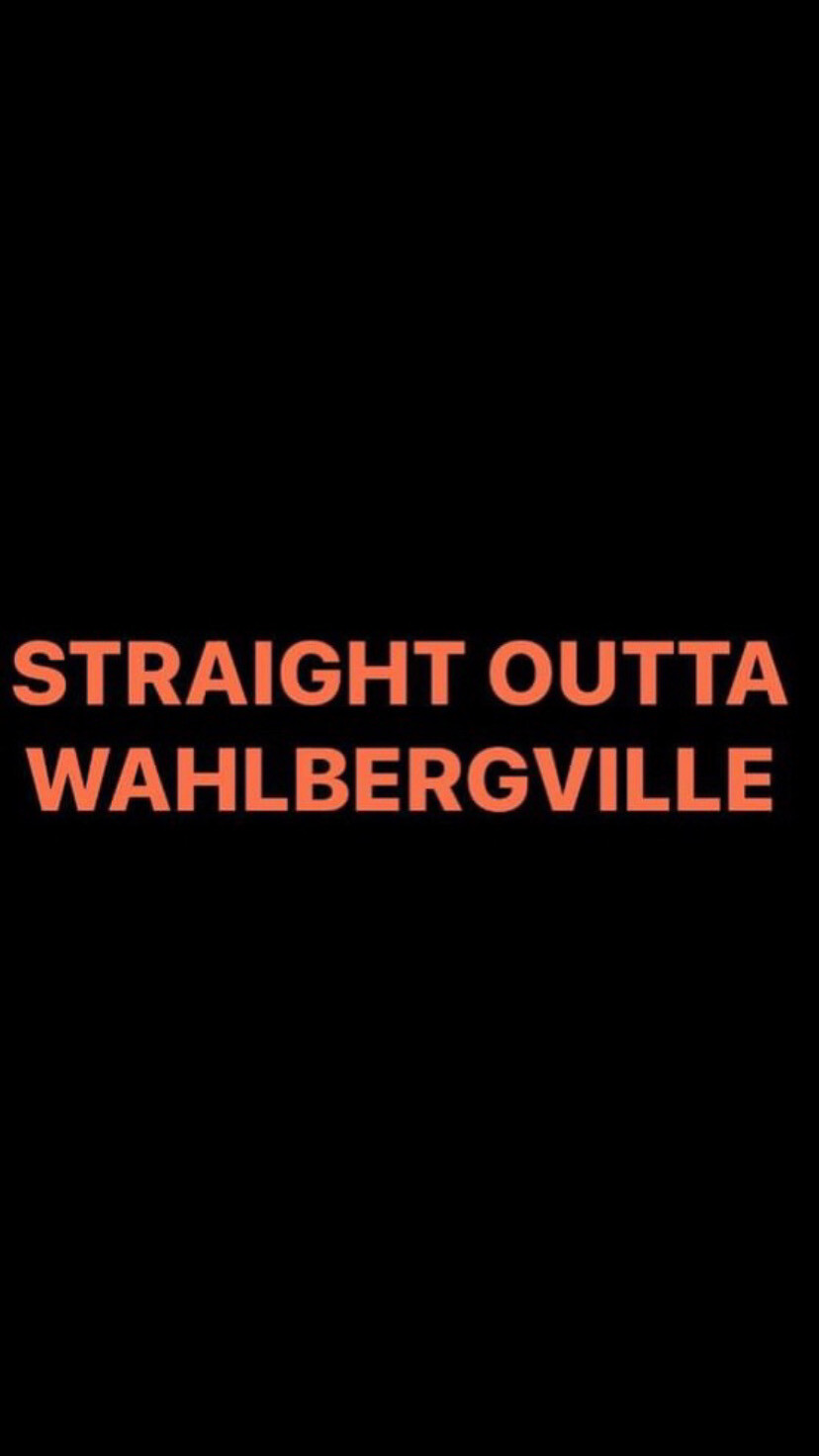 Pre-Order STRAIGHT OUTTA WAHLBERGVILLE Wristbands (Orange Text)