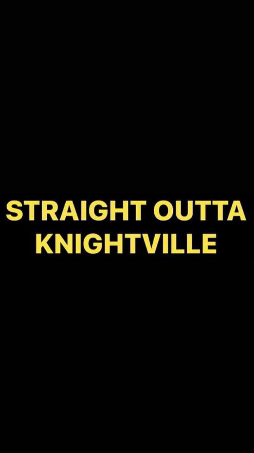 Pre-Order STRAIGHT OUTTA KNIGHTVILLE Wristbands (Yellow Text)