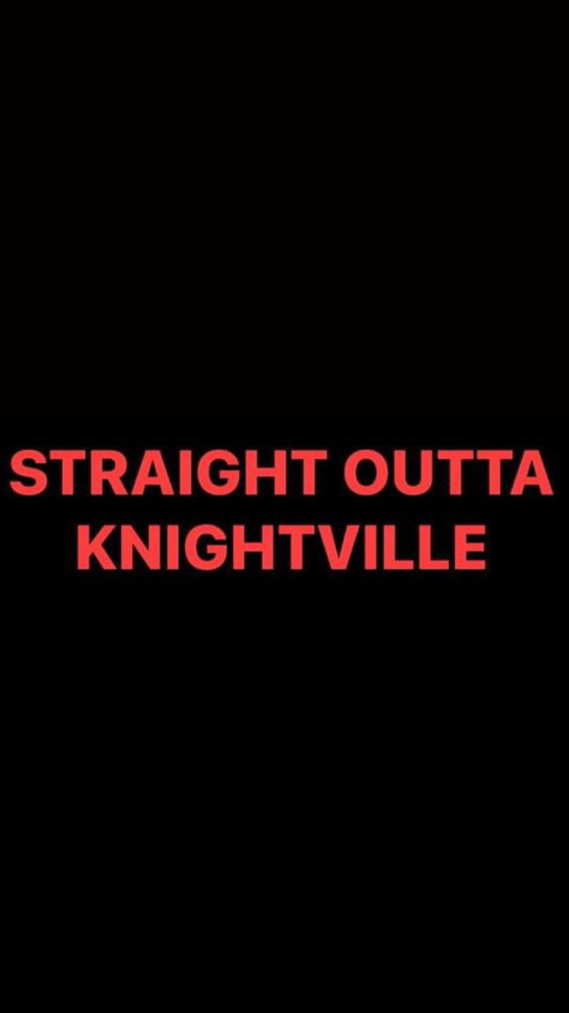 Pre-Order STRAIGHT OUTTA KNIGHTVILLE Wristbands (Red Text)