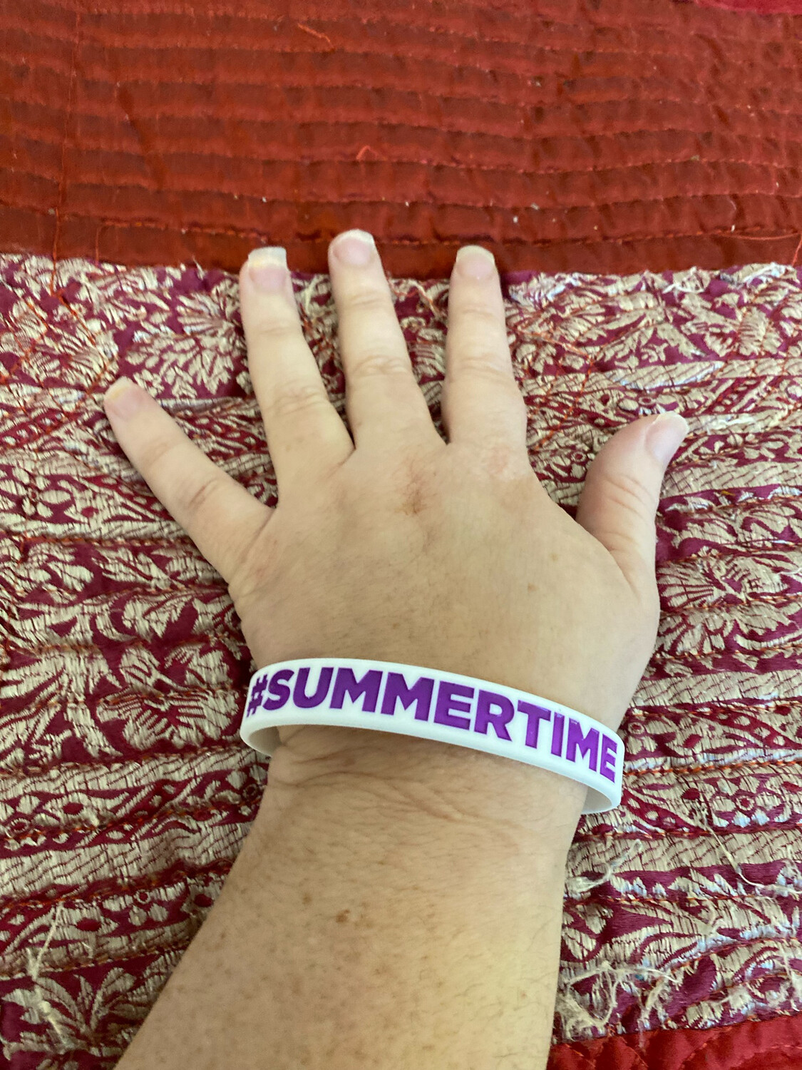 #SUMMERTIME Wristbands (Purple Text)