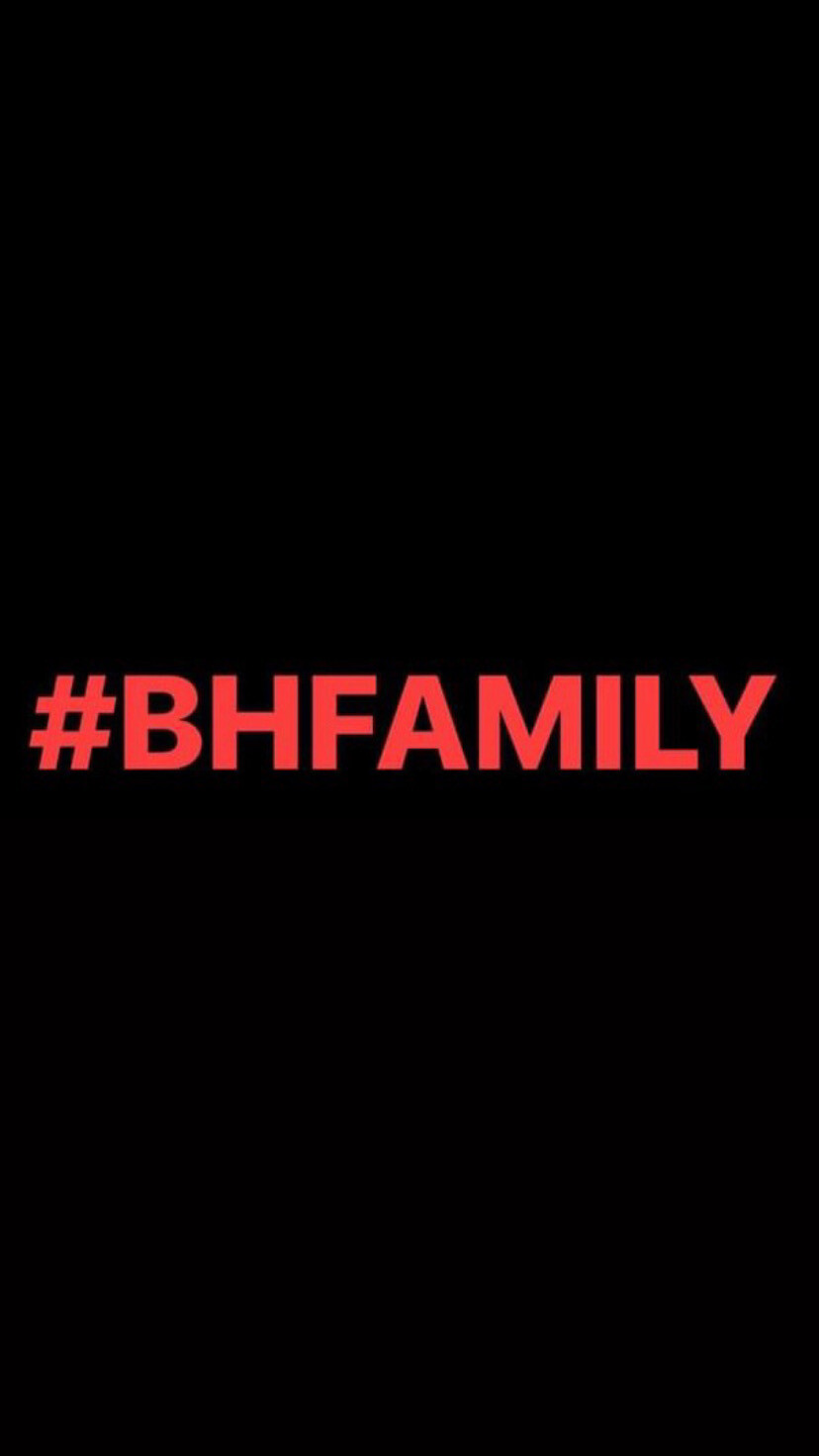Pre-Order #BHFAMILY Wristbands (Red Text)