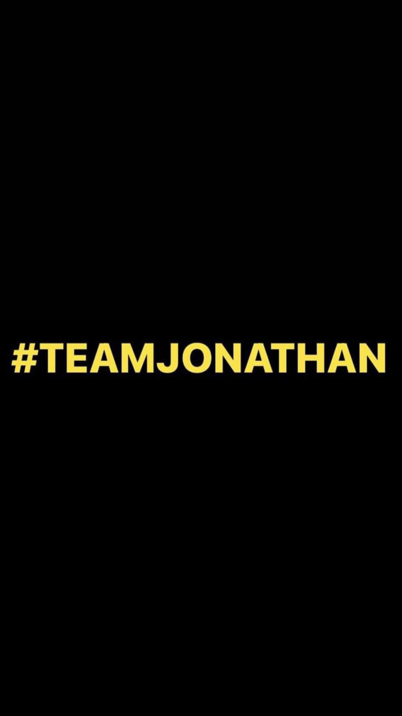 Pre-Order #TEAMJONATHAN Wristbands (Yellow Text)
