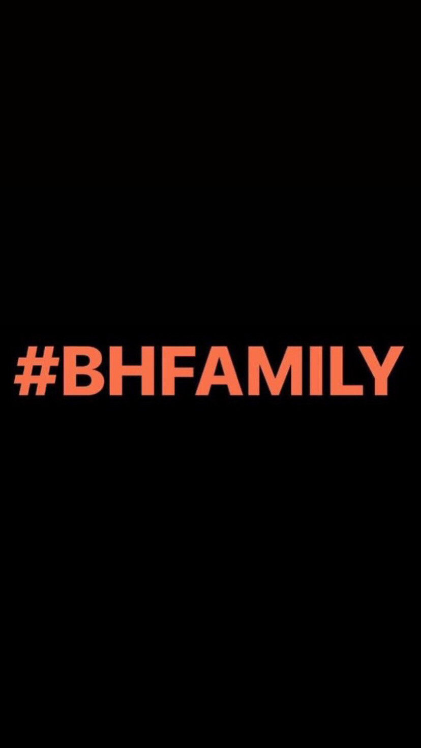 Pre-Order #BHFAMILY Wristbands (Orange Text)