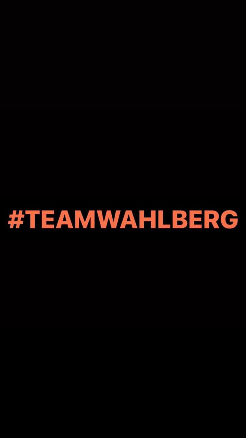 Pre-Order #TEAMWAHLBERG Wristbands (Orange Text)