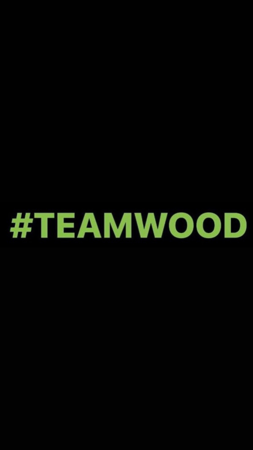 Pre-Order #TEAMWOOD Wristbands (Green Text)