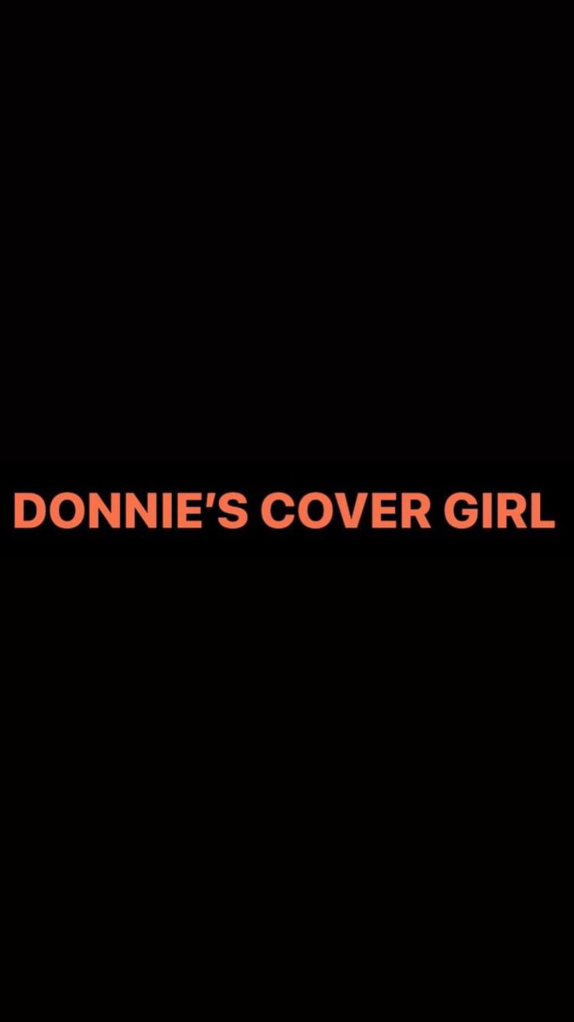 Pre-Order DONNIE&#39;S COVER GIRL Wristbands (Orange Text)
