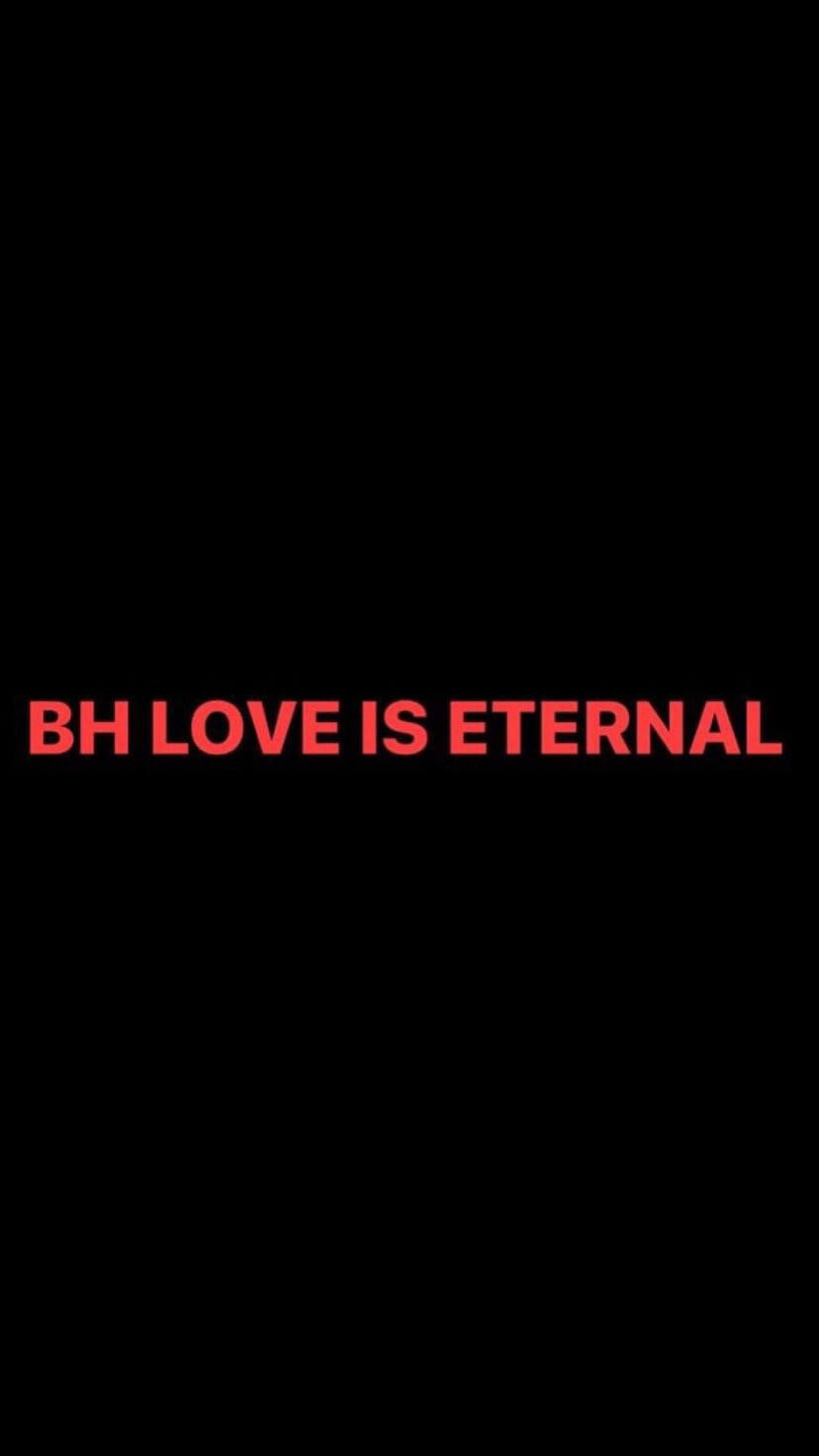 Pre-Order BH LOVE IS ETERNAL Wristbands (Red Text)