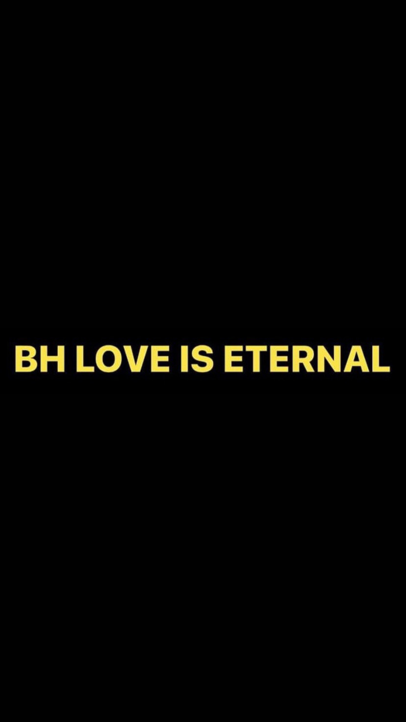 Pre-Order BH LOVE IS ETERNAL Wristbands (Yellow Text)