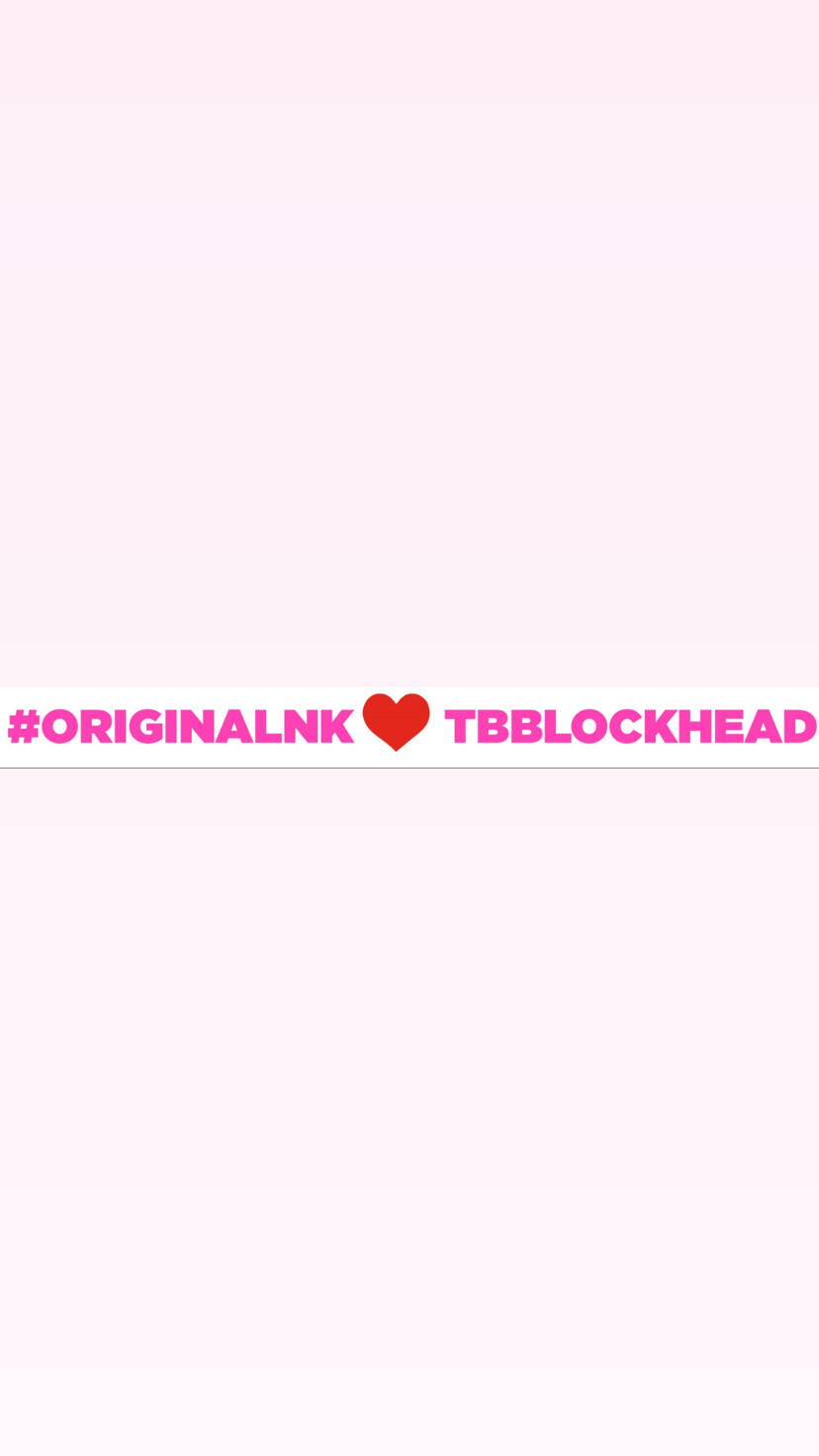 Pre-Order #ORIGINALNK♥️TBBLOCKHEAD Wristbands (Pink Text)