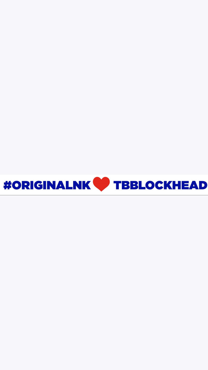 Pre-Order #ORIGINALNK❤️TBBLOCKHEAD Wristbands (Blue Text)