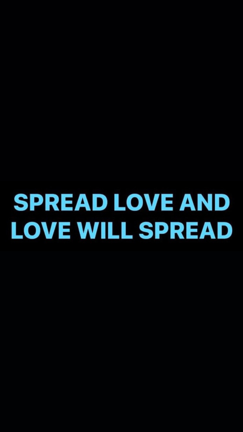 Pre-Order #SPREADLOVEANDLOVEWILLSPREAD Wristbands (Blue Text with #)