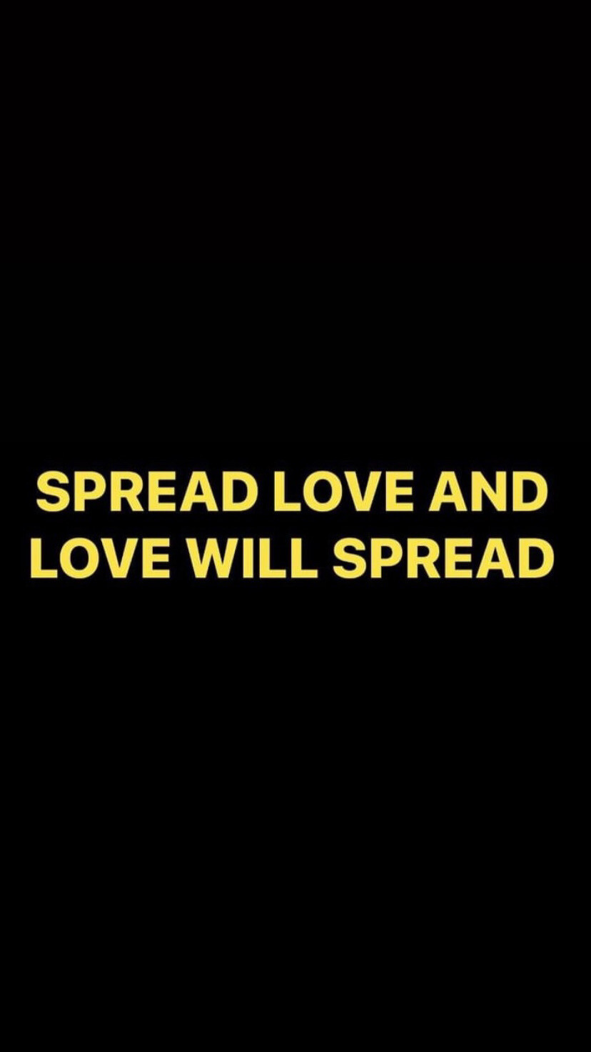 Pre-Order #SPREADLOVEANDLOVEWILLSPREAD Wristbands (Yellow Text with #)