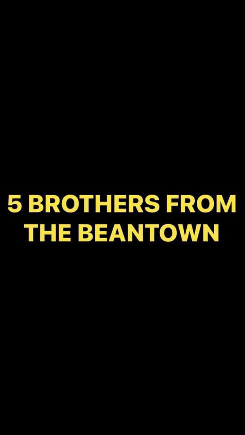Pre-Order 5 BROTHERS FROM THE BEANTOWN Wristbands (Yellow Text)