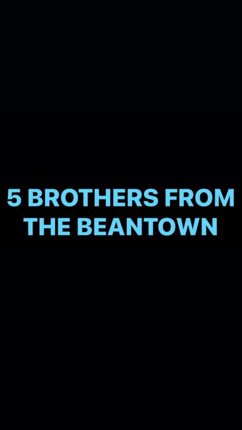 Pre-Order 5 BROTHERS FROM THE BEANTOWN Wristbands (Blue Text)